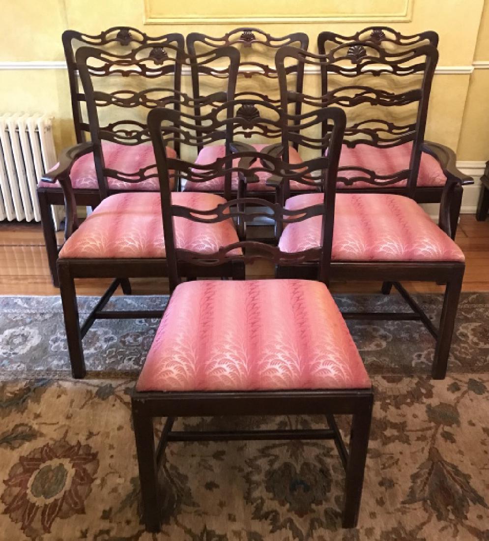 Set of Six Ladder Back Dining Chairs (1 of 11)