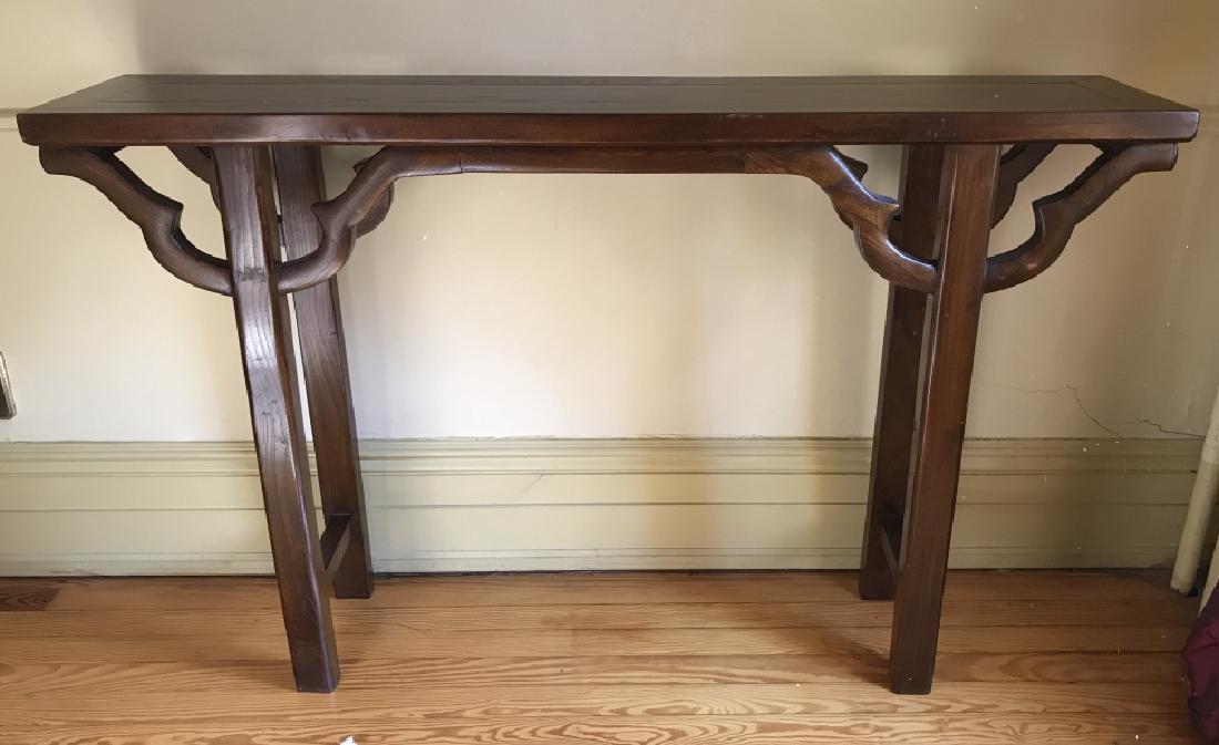 Oriental Style Dark Toned Wooden Altar Table (1 of 11)