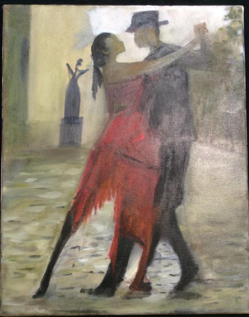 Oil Painting on Canvas Tango Dancers (1 of 5)