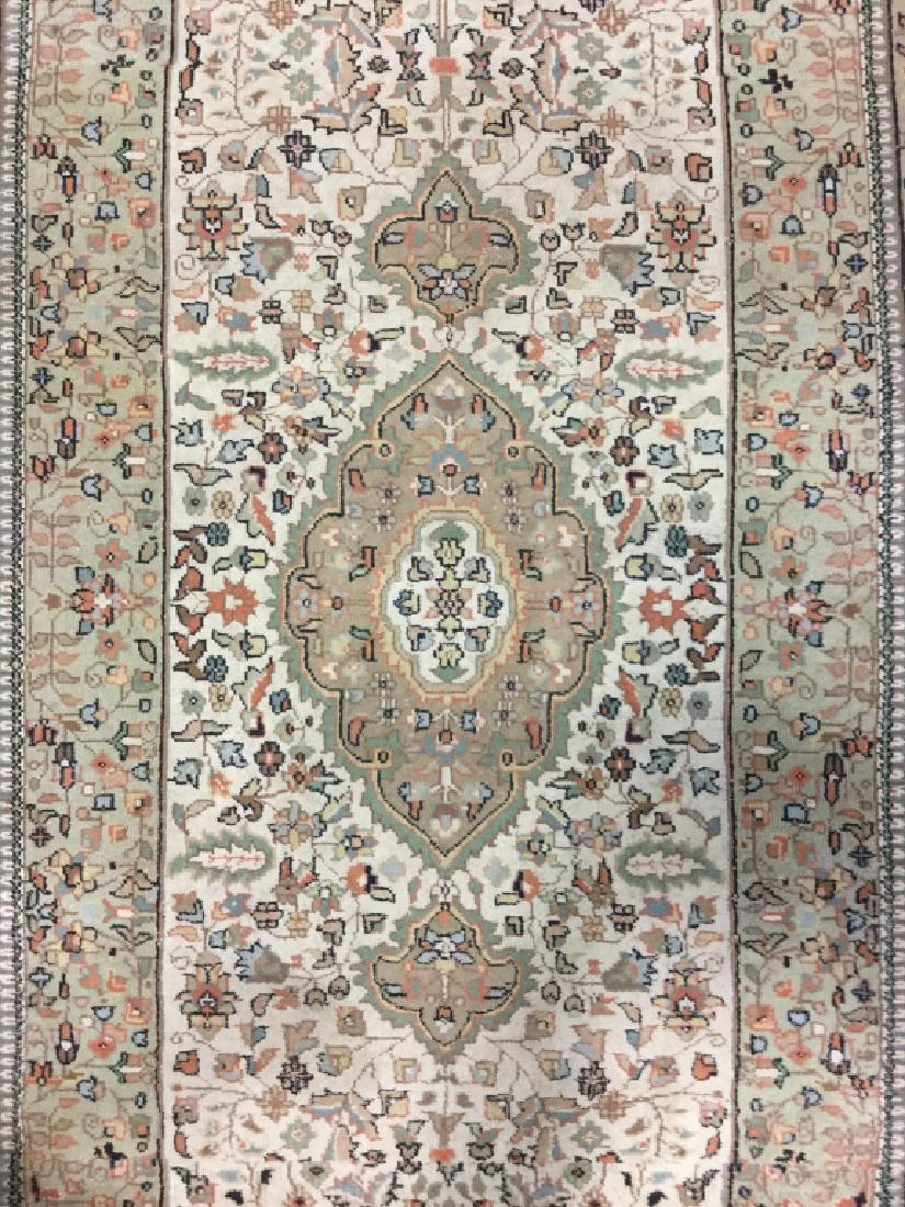 Handmade Wool Runner W Multi Toned Floral Detail (1 of 10)