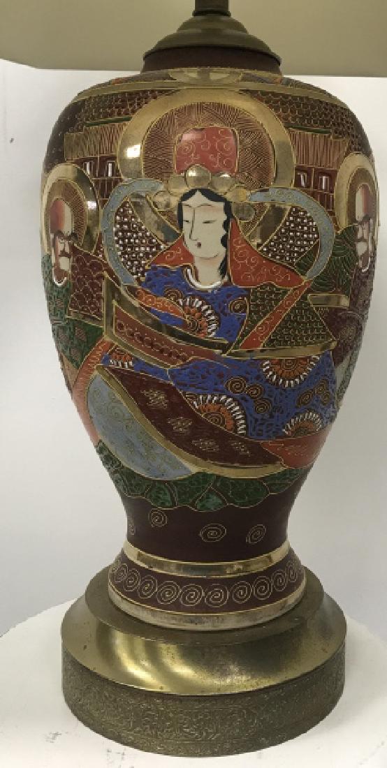 Hand Painted Asian Inspired Lamp (1 of 15)