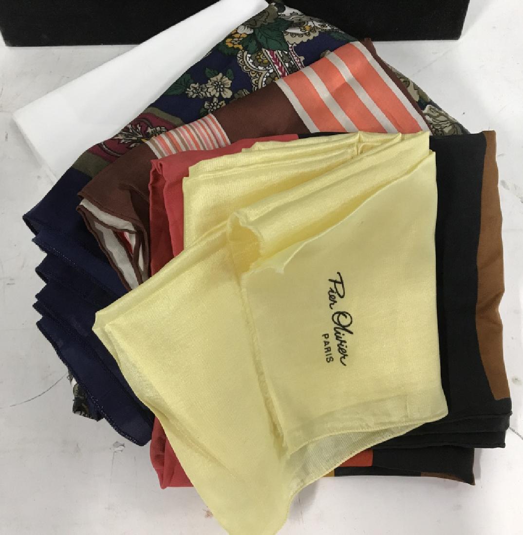 Group lot of imported Ladies silk scarves (1 of 8)