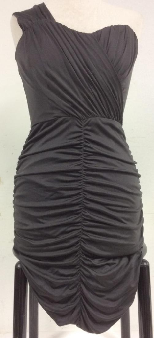LAILA AZHAR Silk Black Toned One Strap Dress (1 of 7)