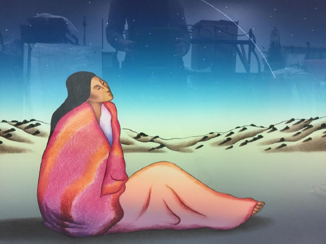 Signed & Framed GORMAN Print Of Woman (1 of 15)