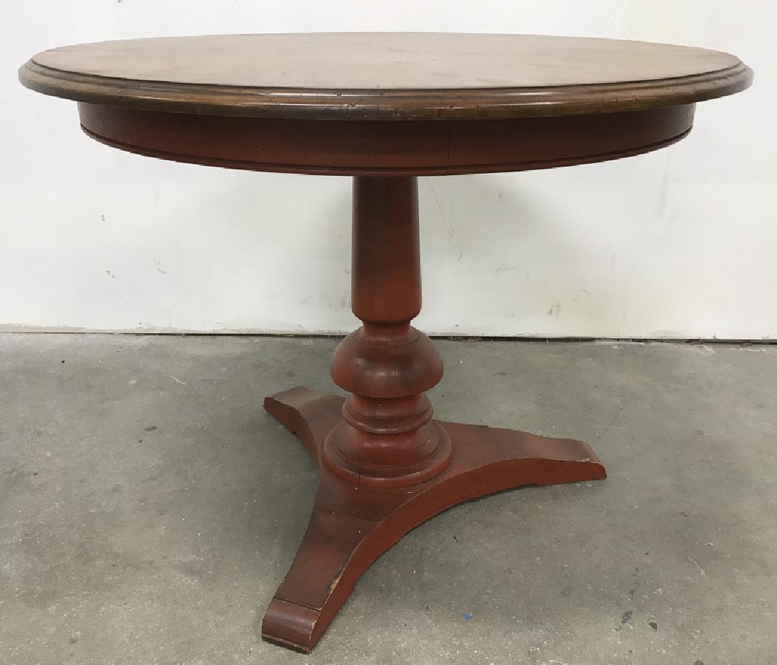 Oak Pedestal Breakfast Table (1 of 10)