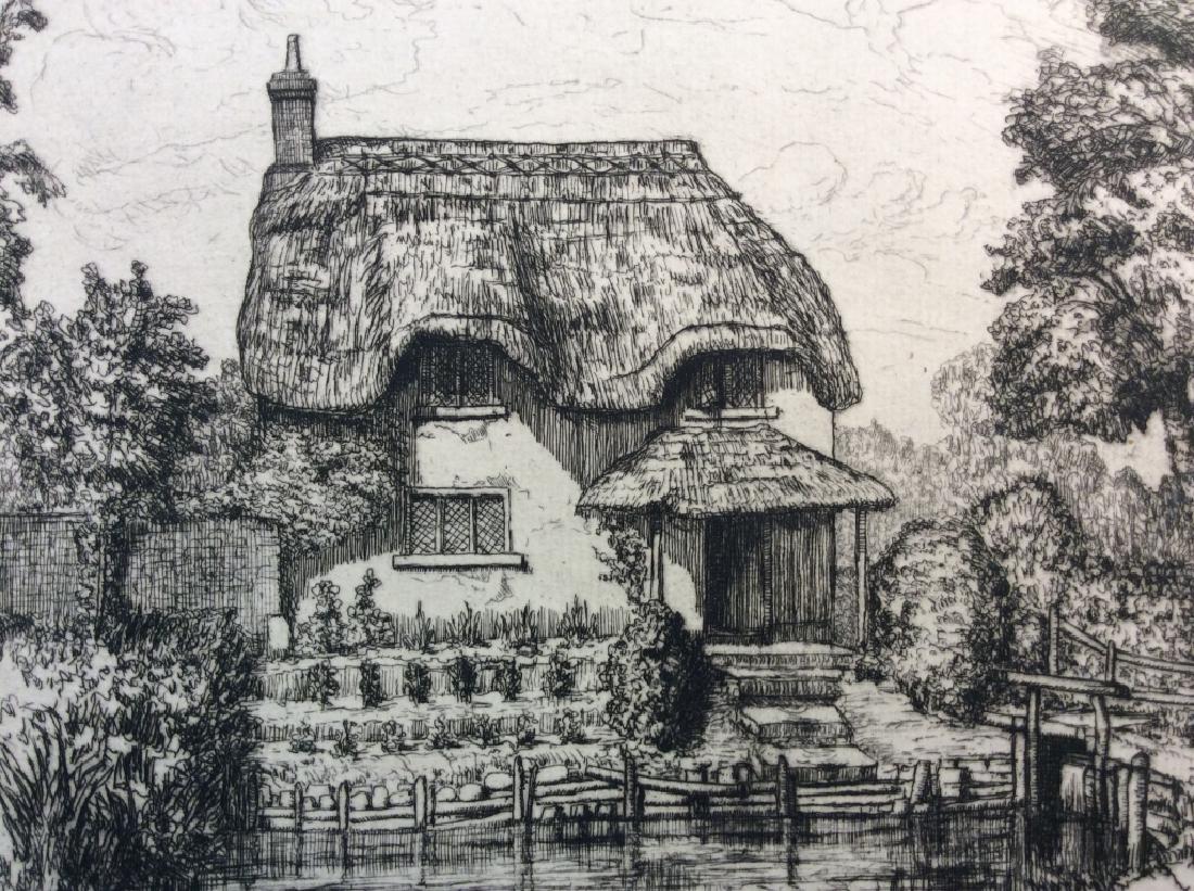 C. Arrington Old Cottage at Dorchester Etching (1 of 8)