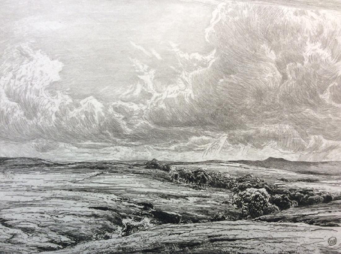 W. James Summer Afternoon on the Moor Etching (1 of 8)