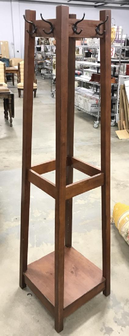 Ballard Designs Standing Wooden Coat Rack (1 of 8)