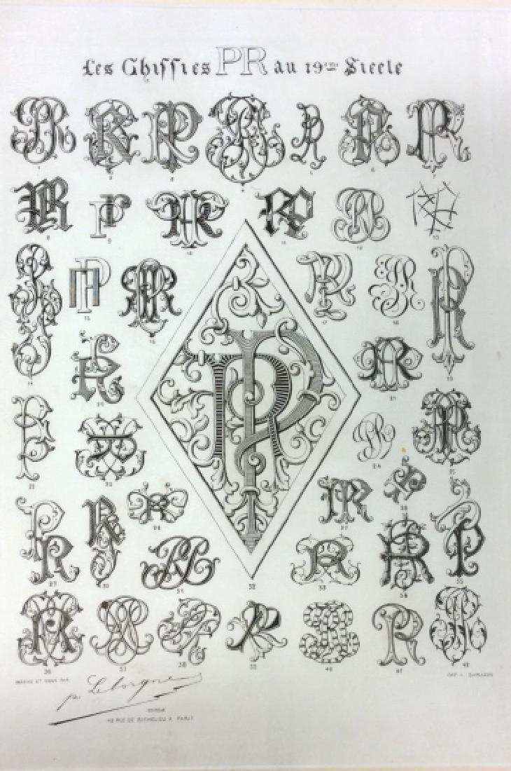 Framed Print of PR Symbol Styles Of 19th Century (1 of 14)