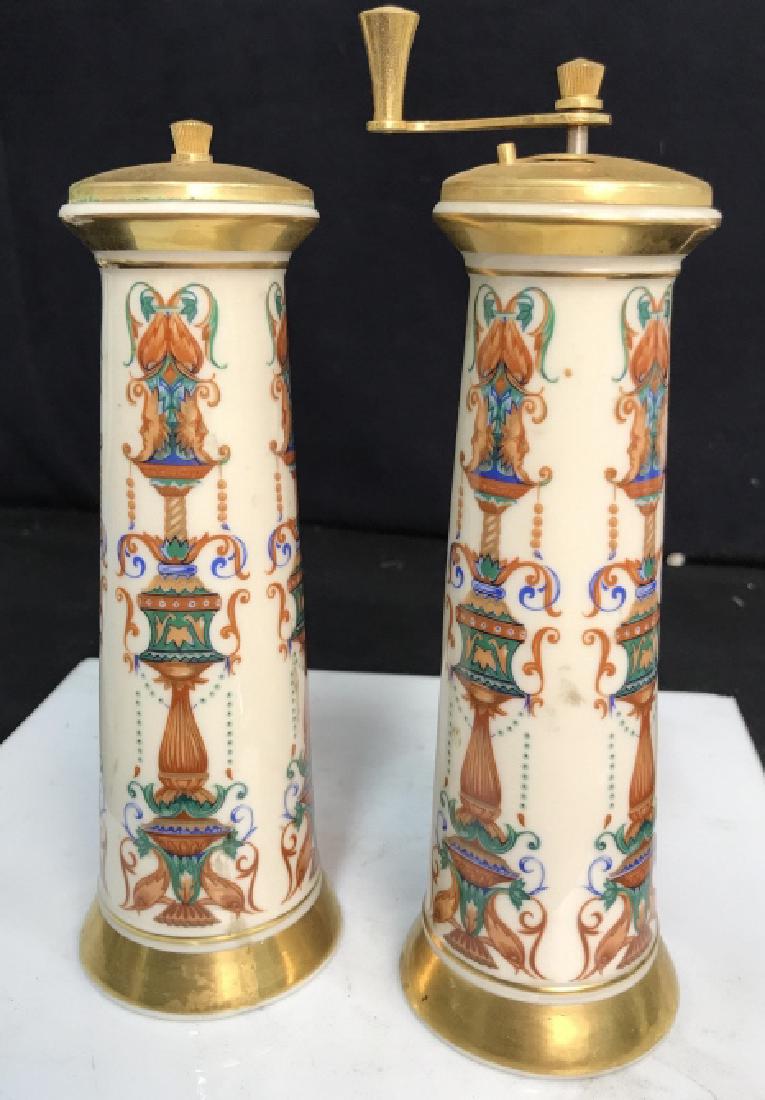 Lenox Asian Decorated Salt Shaker W Pepper Mill (1 of 13)