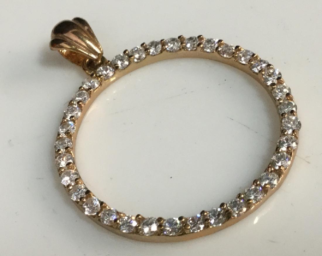 Vintage Circular Rhinestone Embellished Pendant (1 of 12)