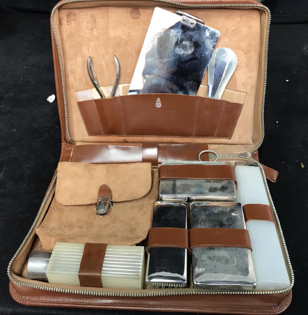 Vintage Mark Cross Men's Travel Set (1 of 9)