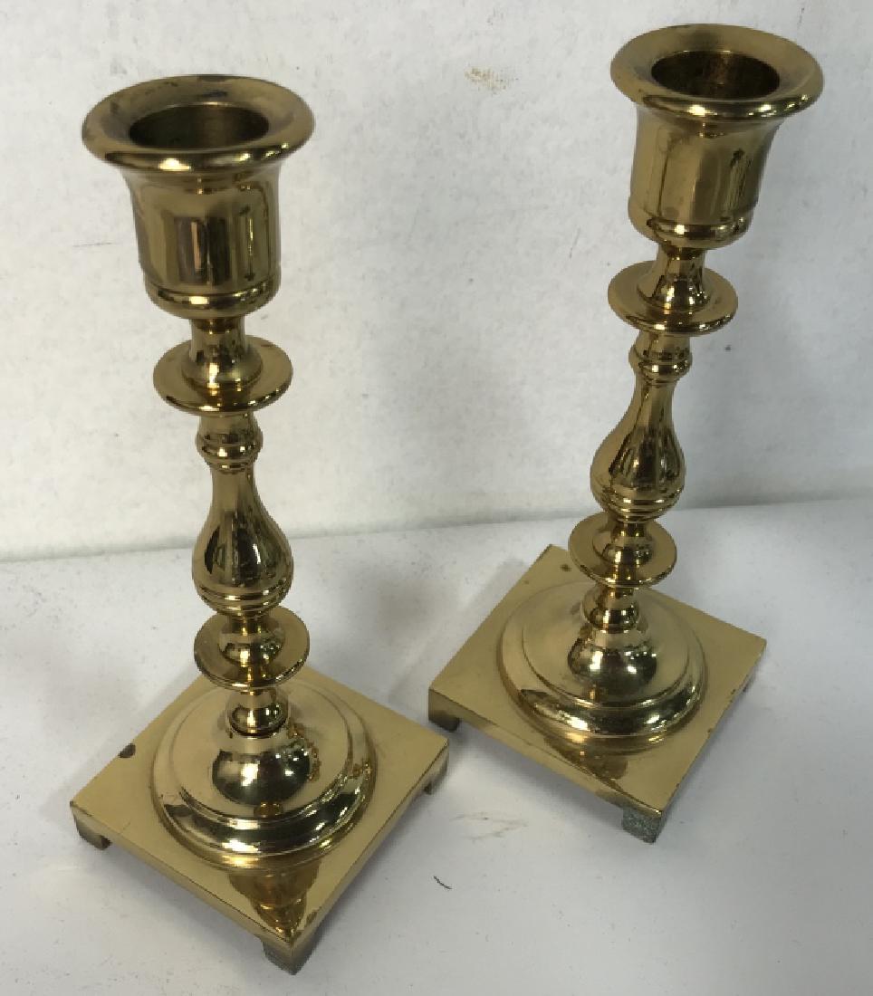 Pair of Brass Candlesticks (1 of 9)