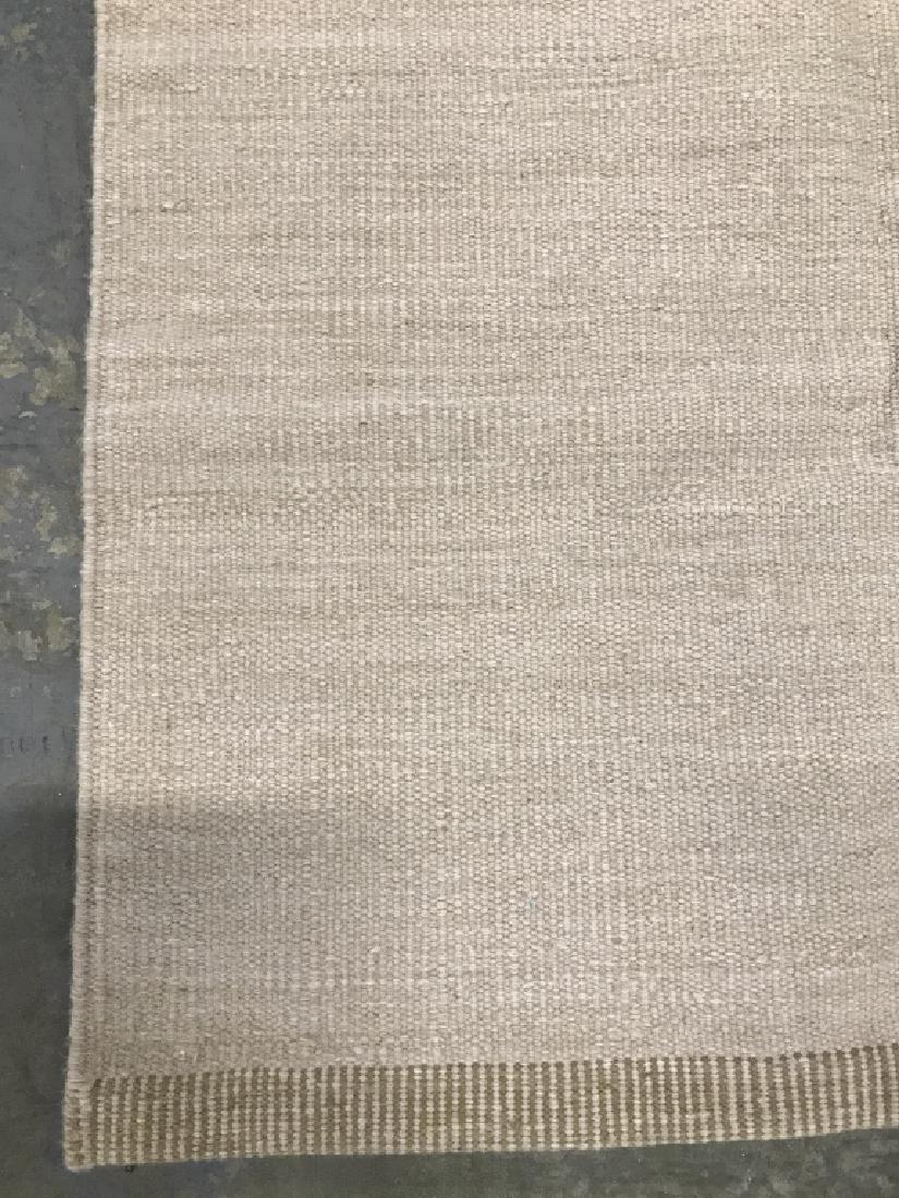 Beige Toned Wool Carpet: Beige Toned Wool Carpet With tapered ends, measures approx 60 inches wide x 94.5 inches long, needs light cleaning. Area Rug. Living Room Carpet. Bedroom Carpet. 2