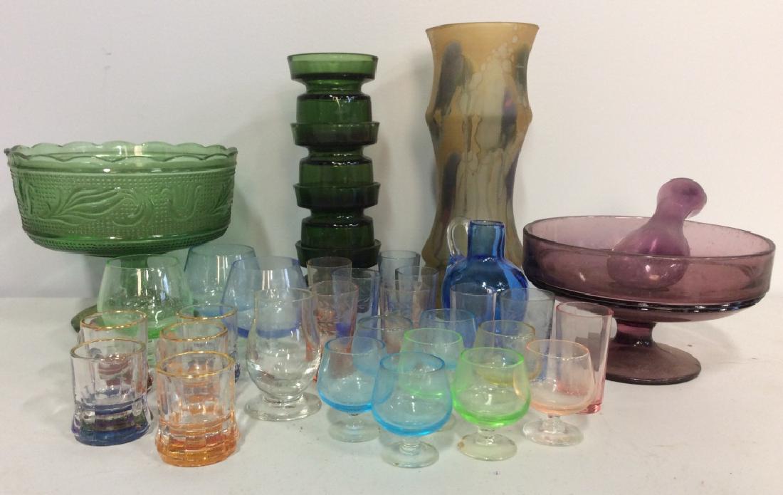 Assortment of 35 Various Colored Glass (1 of 20)