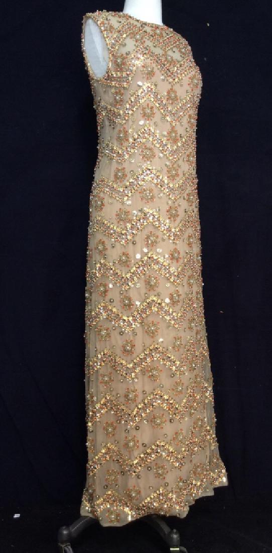 SAKS Embroidered Beaded Evening Gown (1 of 15)
