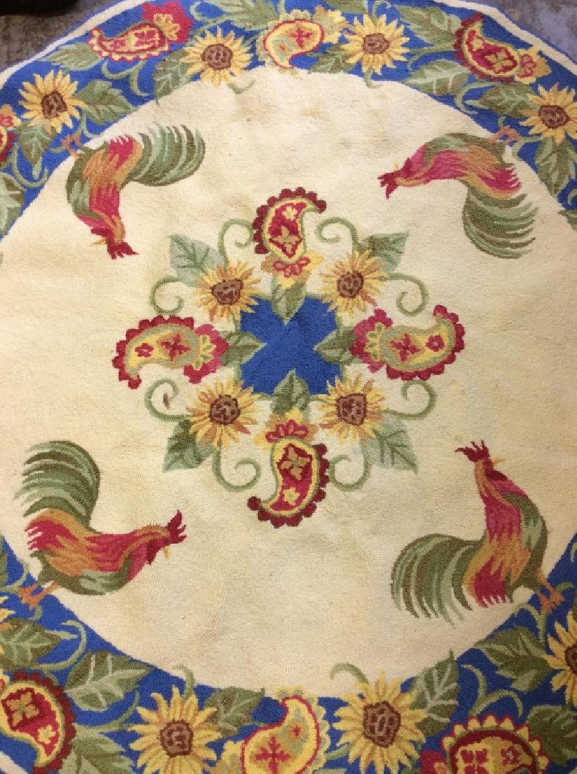 Hand Hooked Circular Wool Rug (1 of 6)