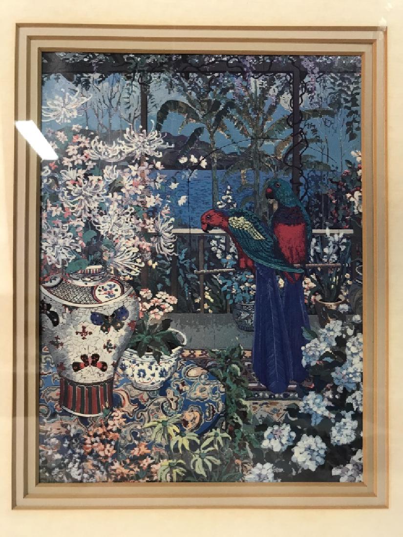 Framed Matted Colorful Detailed Parrot Print (1 of 6)