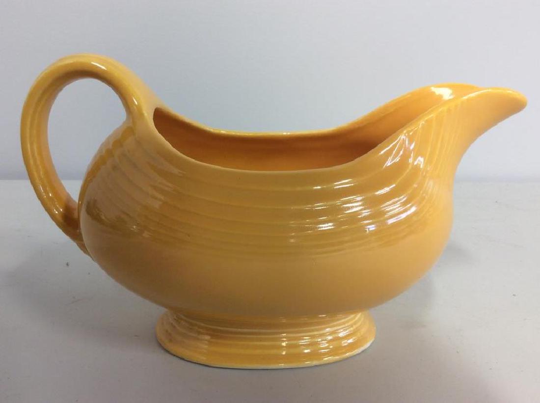 Pair of Fiestaware Yellow Sauce Boats (1 of 1)