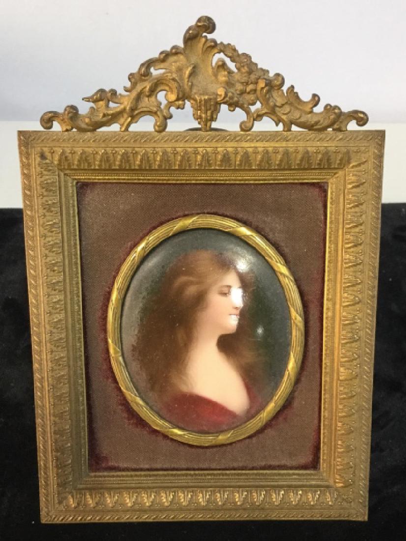 Painting on porcelain of Beautiful Girl (1 of 8)