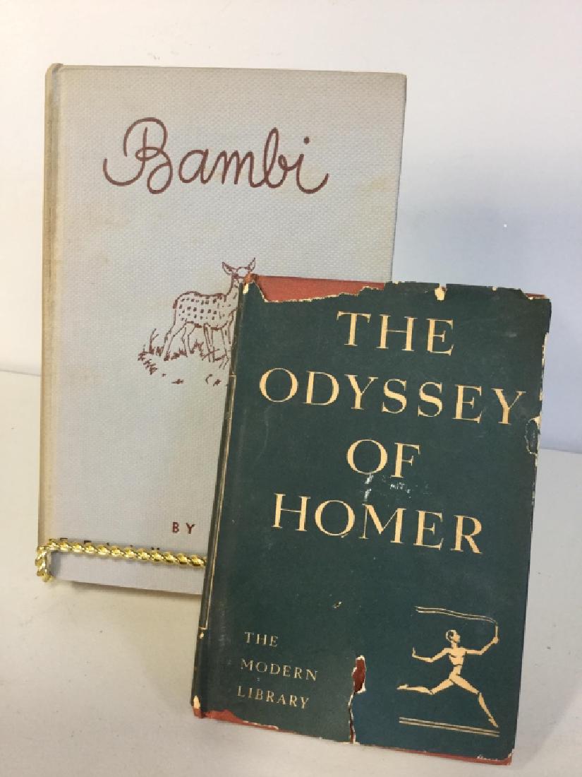 Pair Vintage Books, Bambi, The Odyssey (1 of 13)