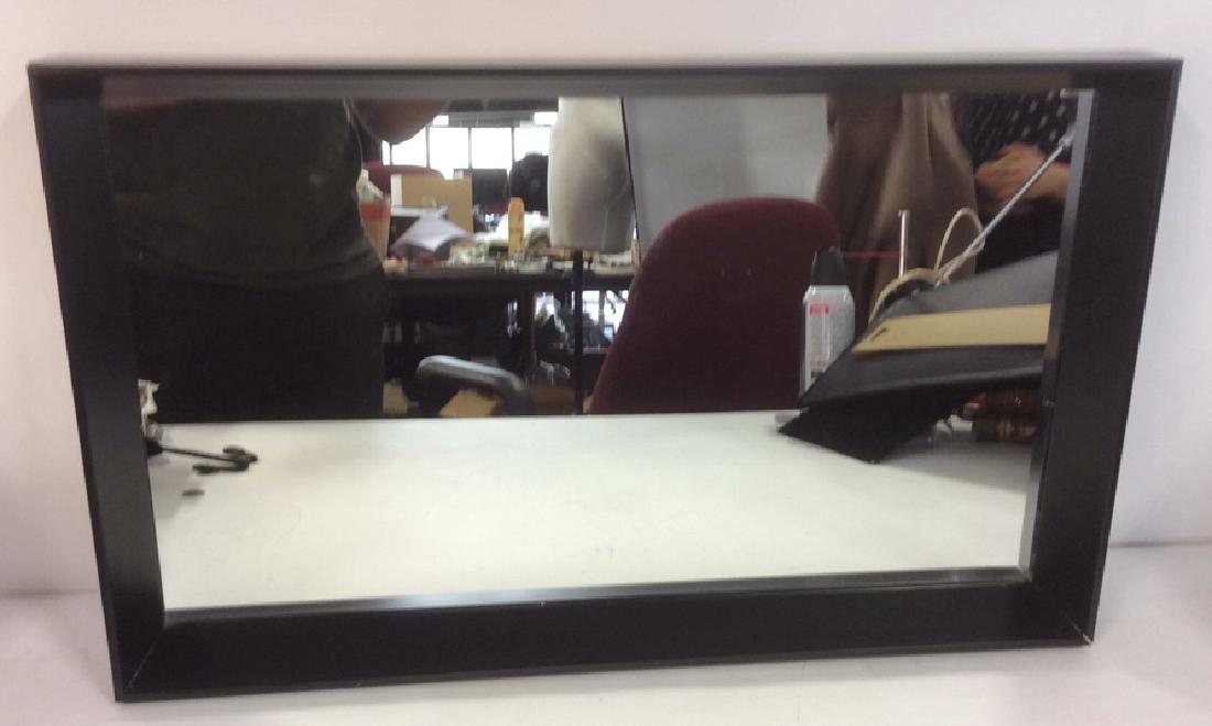 Black Toned Contemporary Transitional Frame Mirror (1 of 5)