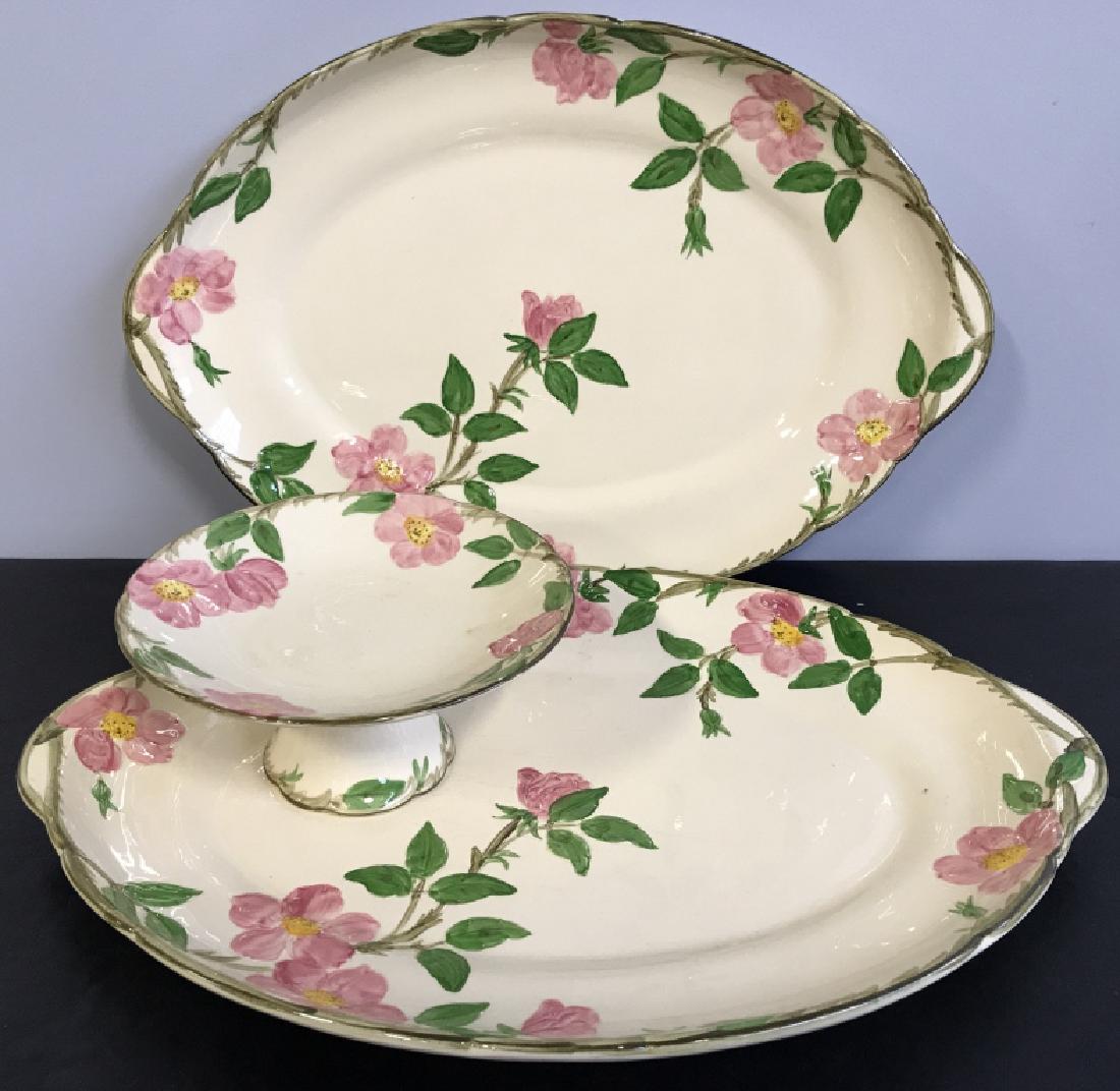 Lot 3 Franciscan Earthenware Platters & Cake Stand (1 of 7)