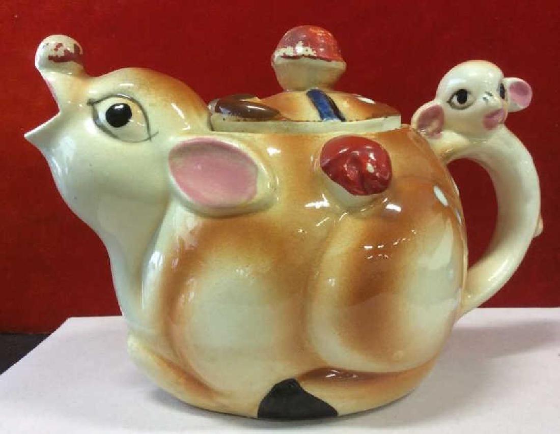 Vintage Ceramic Rudolph Reindeer Teapot (1 of 14)