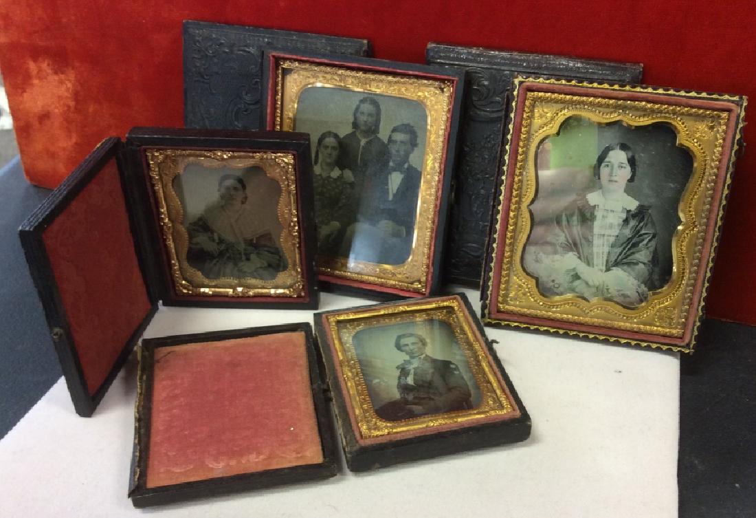 Lot 4 Antique Daguerreotypes In Original Cases (1 of 17)