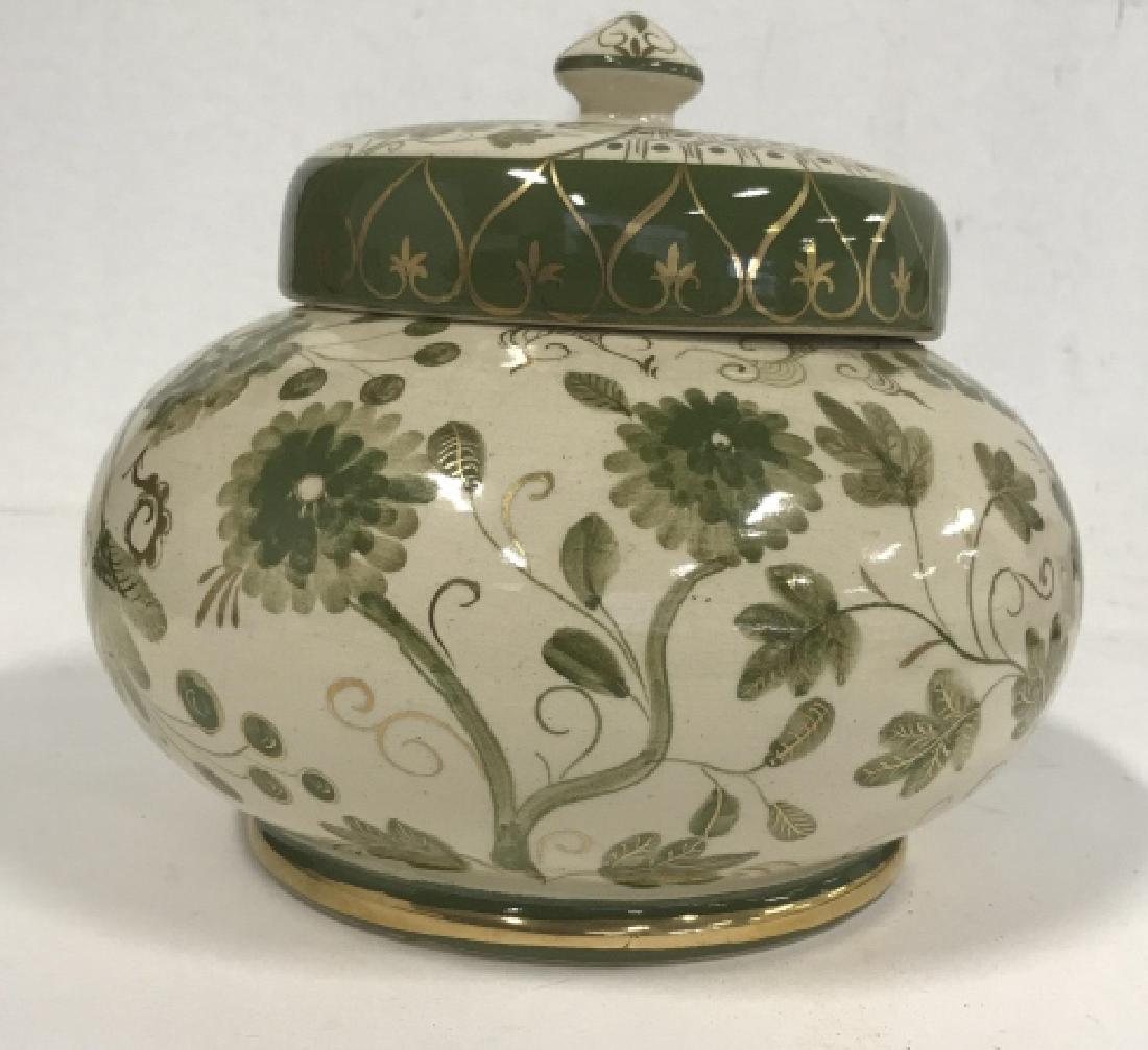 Signed Equadorean Ceramic covered Jar (1 of 10)
