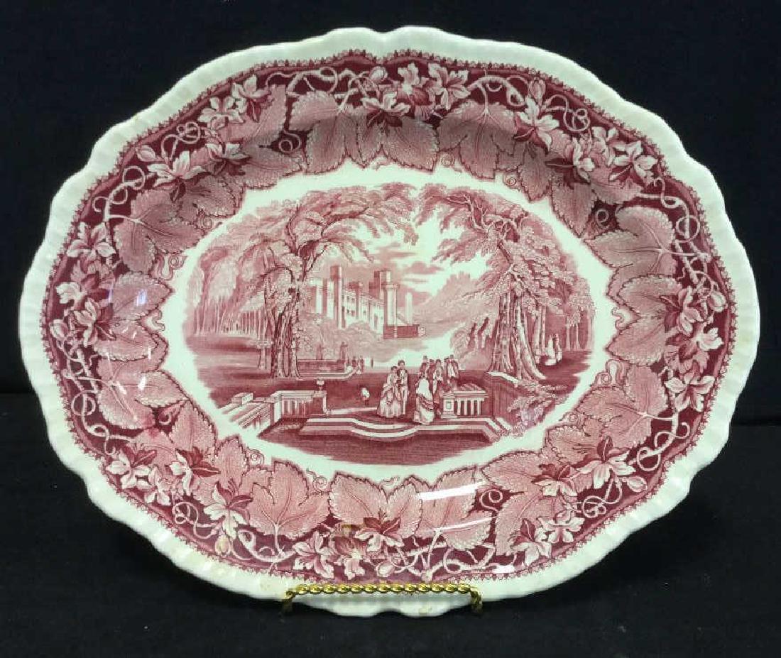 MASON’S Ironstone Red & White Serving Platter (1 of 12)