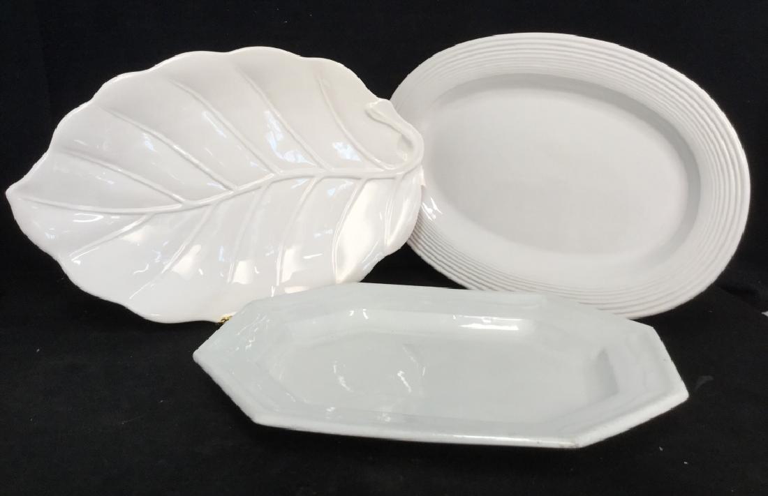 Lot 3 Ceramic Serving Platters in Various Styles (1 of 16)