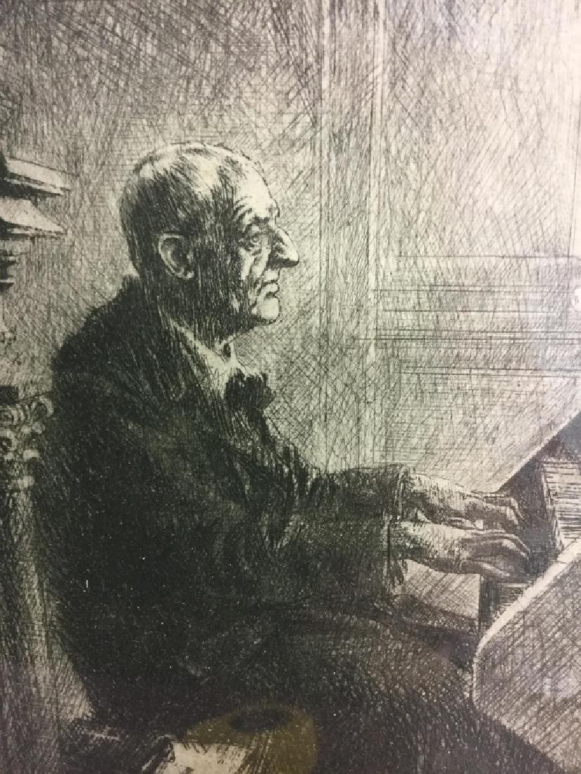 Framed Print Of Clergy Playing the Church Organ (1 of 9)