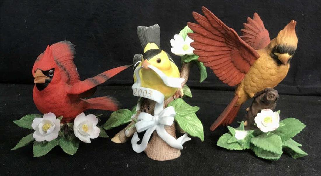 Set of 3 LENOX Porcelain Bird Figurines (1 of 20)