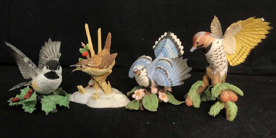 Set of 4 LENOX Porcelain Bird Figurines (1 of 20)