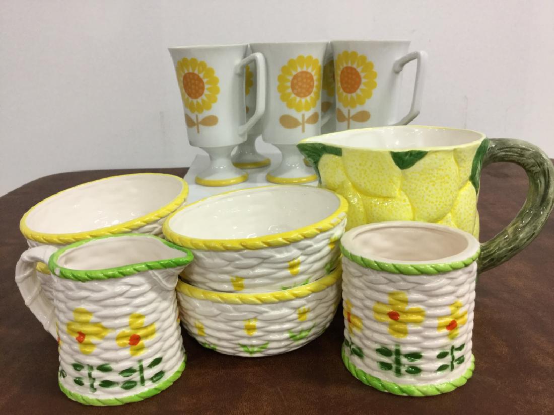 Group Lot Mixed Yellow Kitchenware (1 of 13)