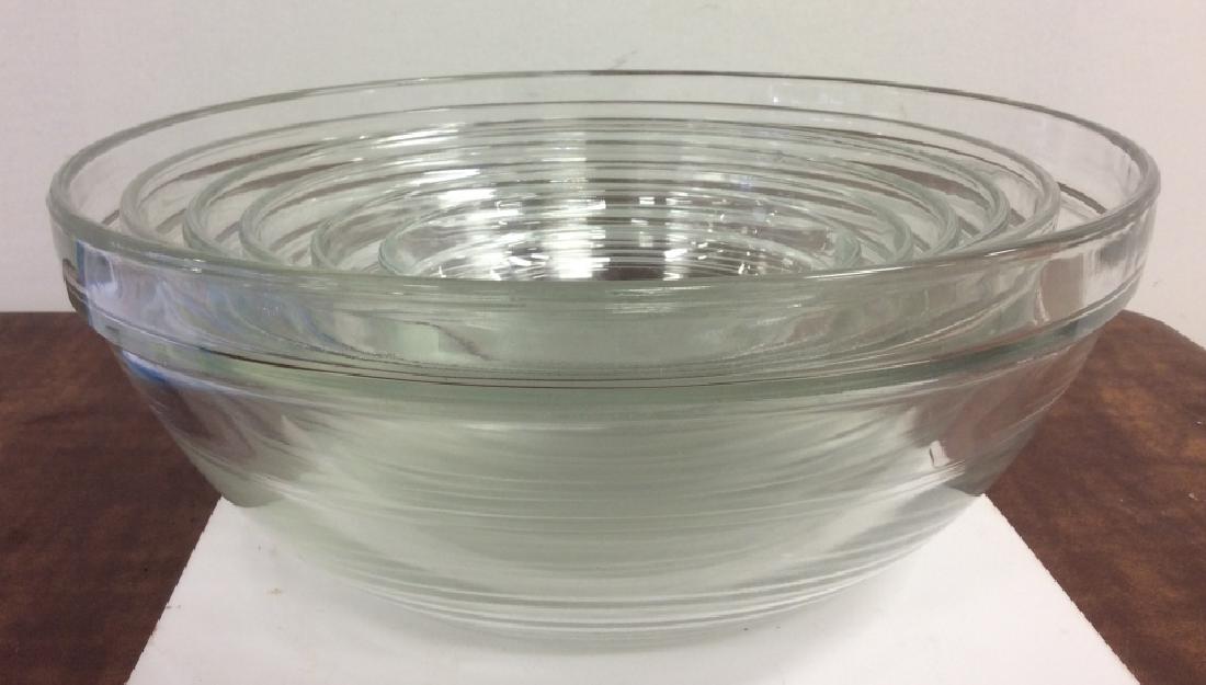 Group 6 glass mixing bowls, France (1 of 9)