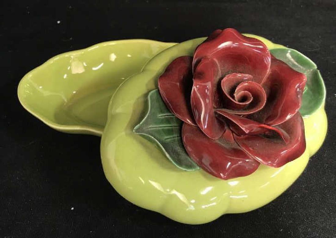 Rose Topped Ceramic Lidded Container (1 of 9)