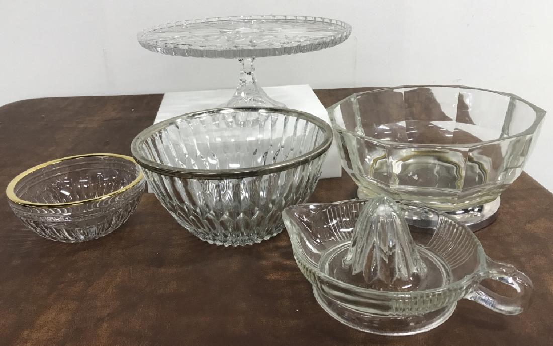 Group Lot of 5 Decorative Glass Bowls Vessels (1 of 11)