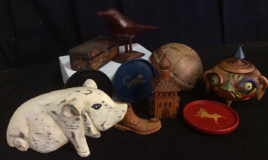 Group Lot of Various Wooden Souvenirs (1 of 20)