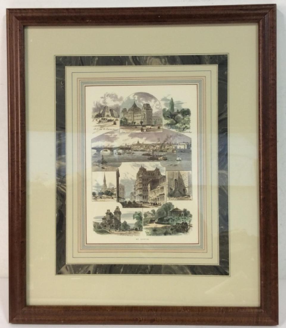 Framed Print Illustration Of St. Louis Streets (1 of 8)
