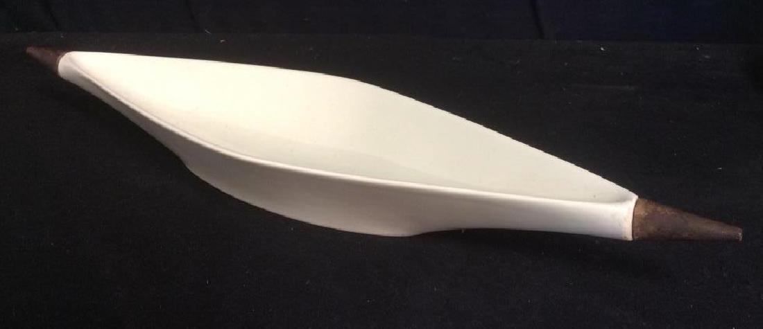 Long Ceramic & Wood Catch All Tray (1 of 7)