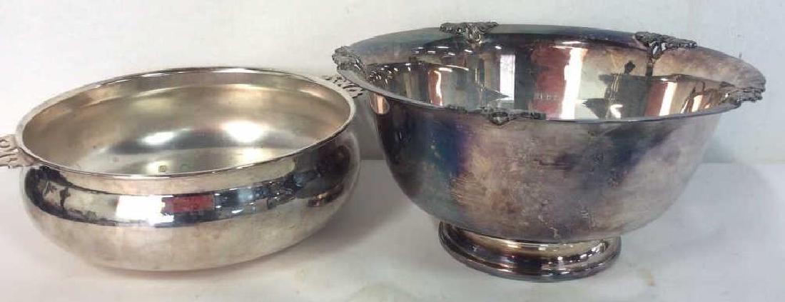 Lot 2 Silver Plate Centerpiece Bowls (1 of 10)