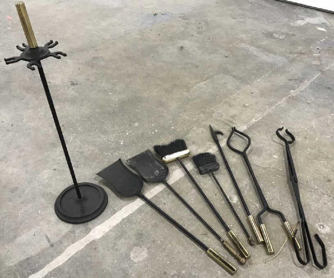 Group Lot of Two mixed Fireplace Utensils (1 of 12)