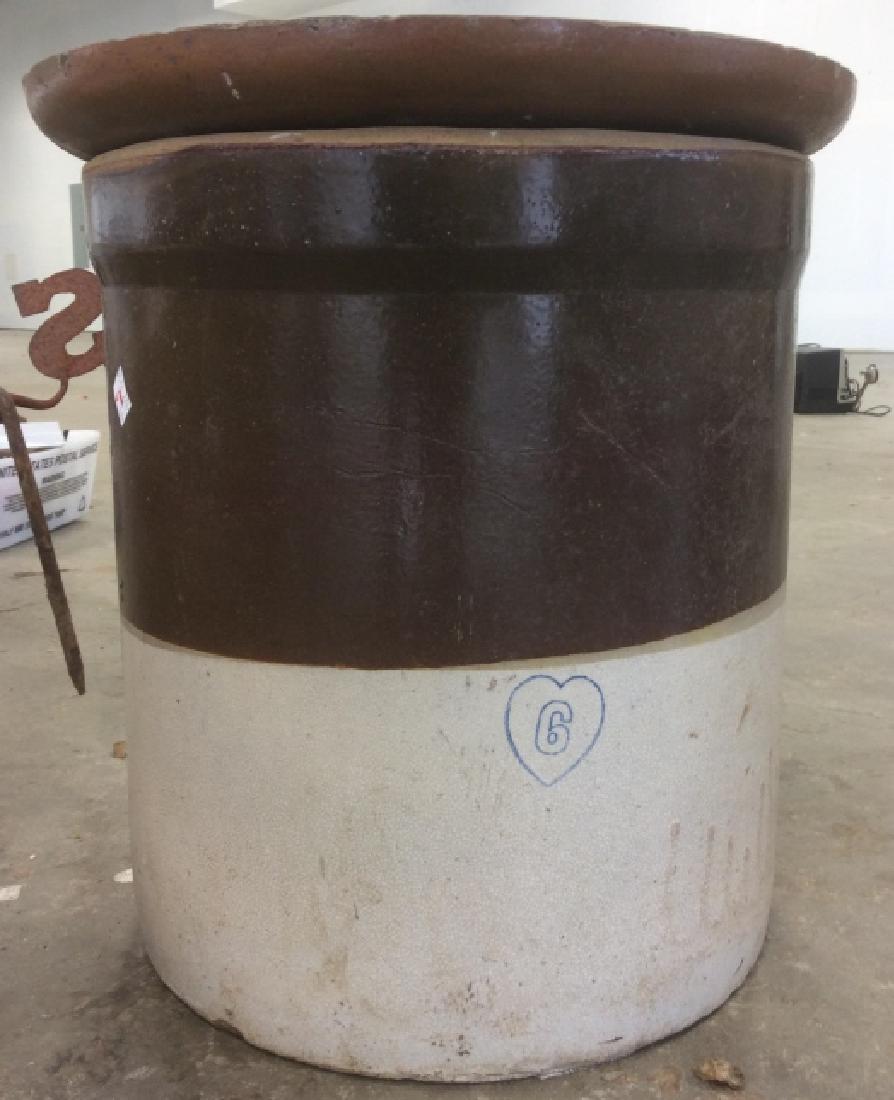 Vintage Salt Glazed Stoneware Jug Pickle Barrel (1 of 9)