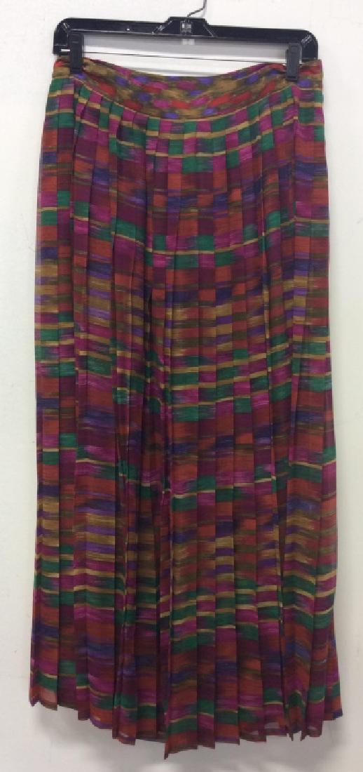 Linda Hard for ELLEN TRACEY Silk Maxi skirt (1 of 5)