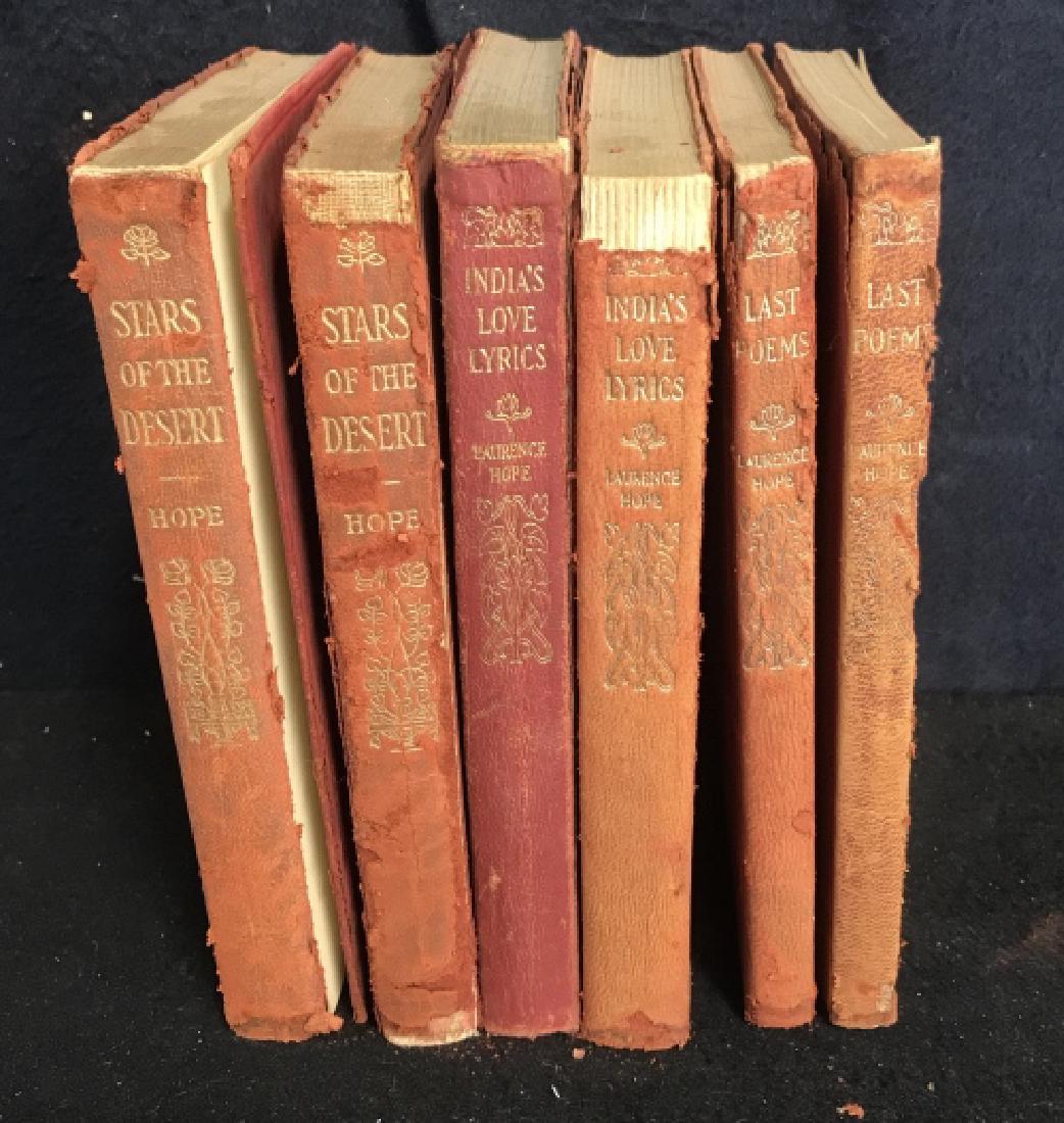 Lot 6 Vintage Leather Bound Laurence Hope Books (1 of 9)