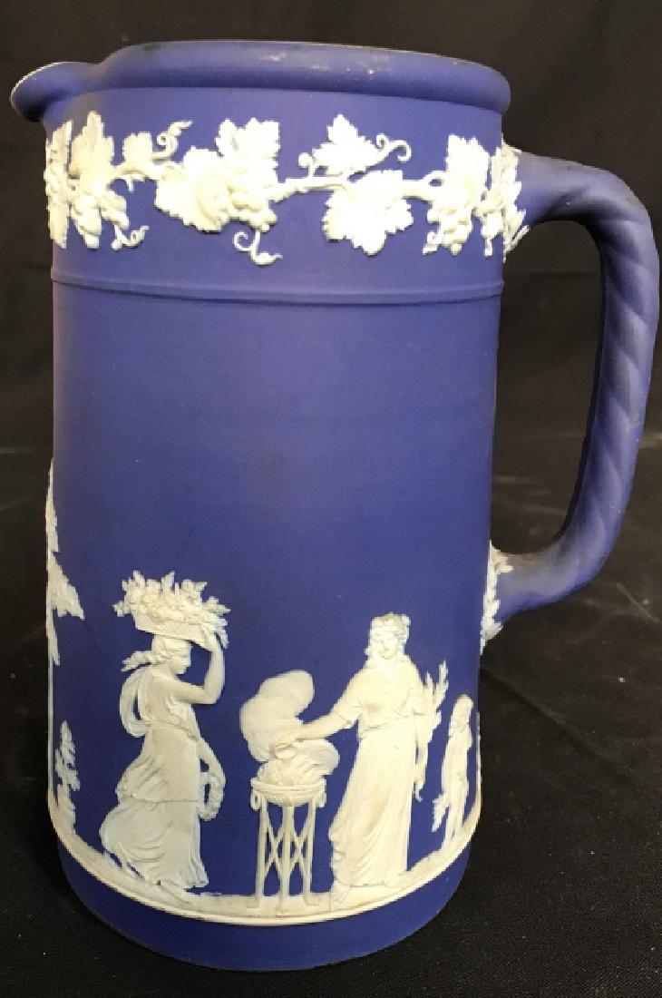 Wedgewood Indigo Blue White Porcelain Pitcher (1 of 10)