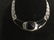 Signed TRIFARI Silver & Black Tone Necklace - 3