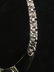 Signed TRIFARI Silver & Black Tone Necklace - 4